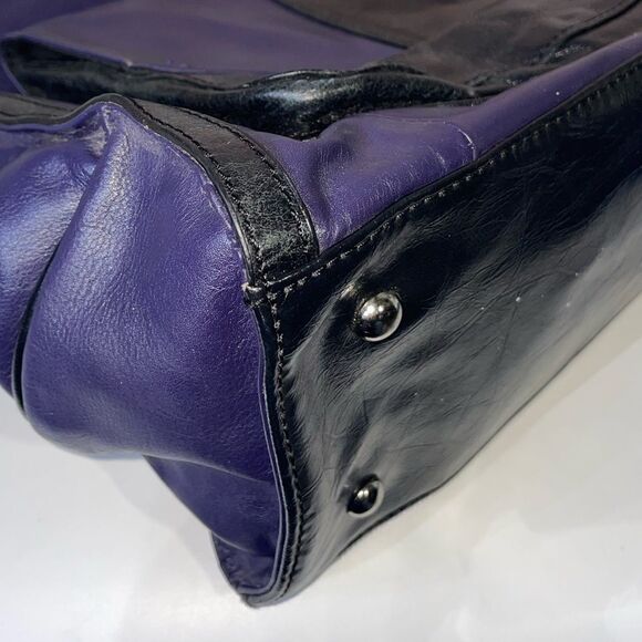 Walter Baker TwoTone Leather Tote XLarge - Picture 8 of 11